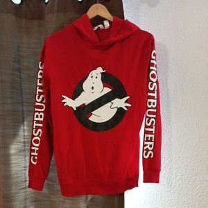 Girls H&M Ghostbusters Red/White Big Spellout Hoodie Size 14Y